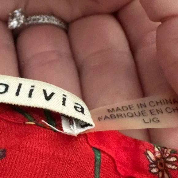 Alice + Olivia Off the shoulder lightweight silk cotton cottagecore blouse top - Picture 13 of 16